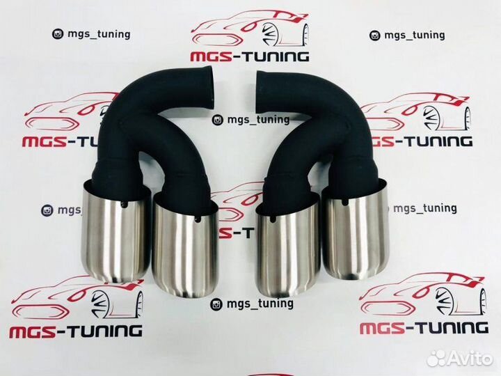 Насадки Porsche Cayenne хром 10-14г 37 см