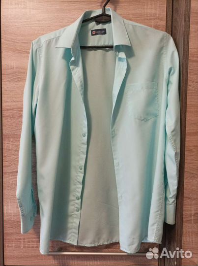 Школьная рубашка мятного цвета
