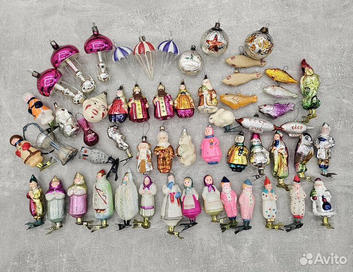 Елочные игрушки СССР