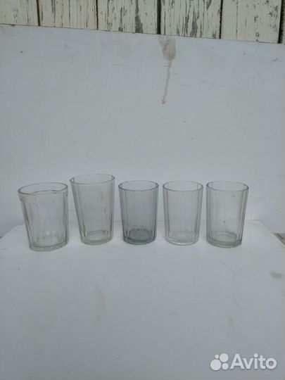 Стекло СССР: стаканы, рюмки,плафоны и др