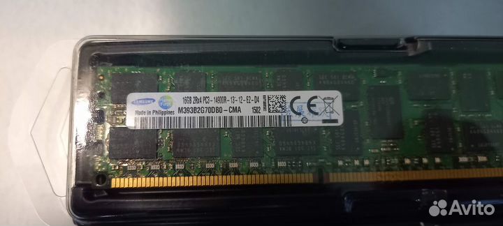 16Gb DDR3 1866MHz ECC. Серверная память samsung