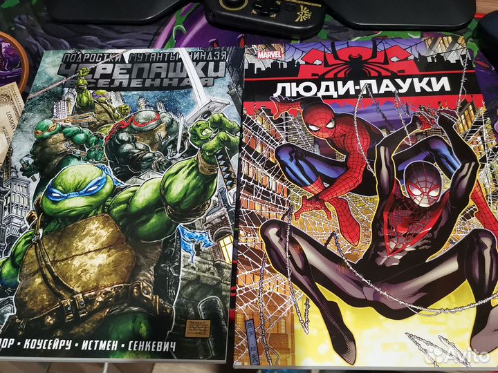 Комиксы черепашки ниндзя человек паук