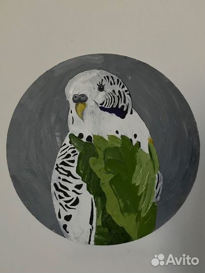 Картина маслом круглая