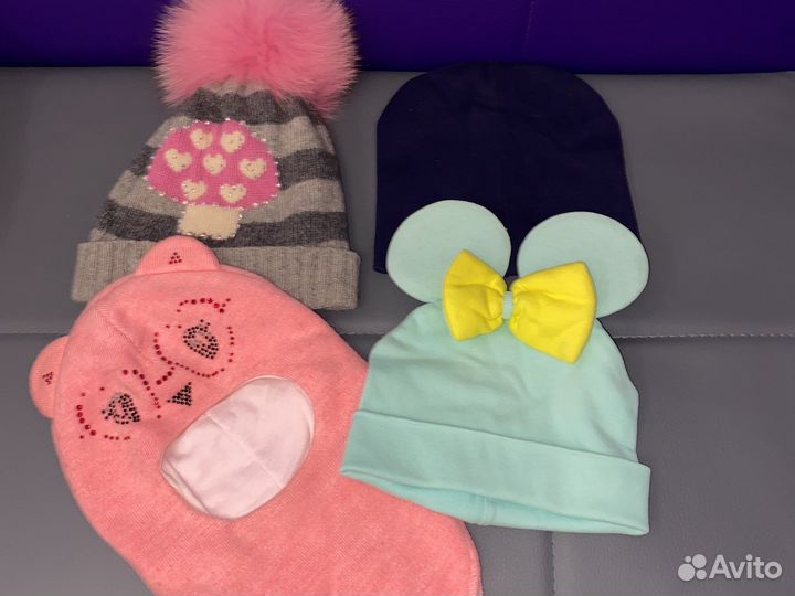 Шапки 3-4 г пакетом 4 шт