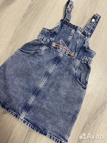 Джинсовый сарафан для девочки