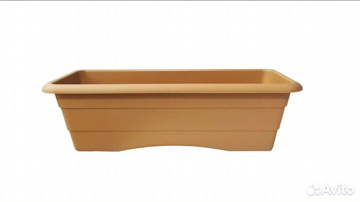 Ящик балконный №1 длина 40 см, высота 14 см караме