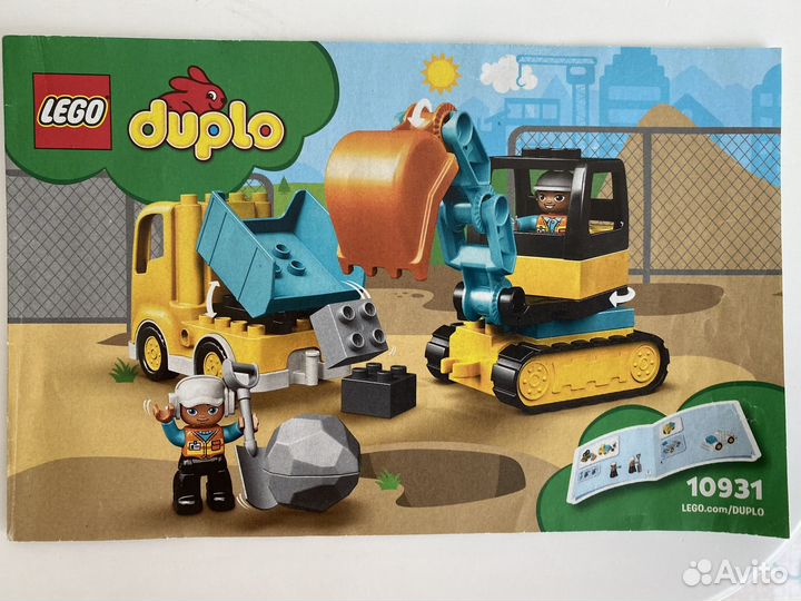 Lego duplo Грузовик и гусеничный экскаватор 10931