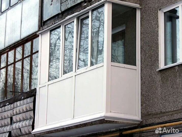 Пластик балкон в 5 этажку и в 9 этажку