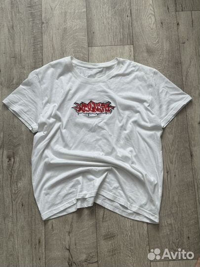 Футболка wexwear sk8 oversized y2k белая