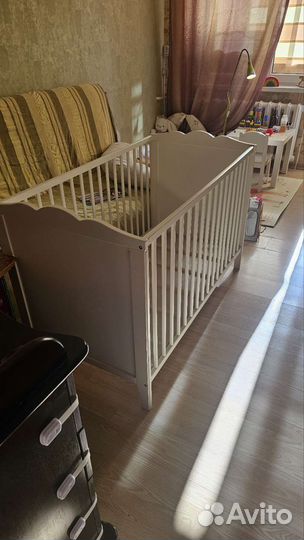 Детская кроватка икея хенсвик