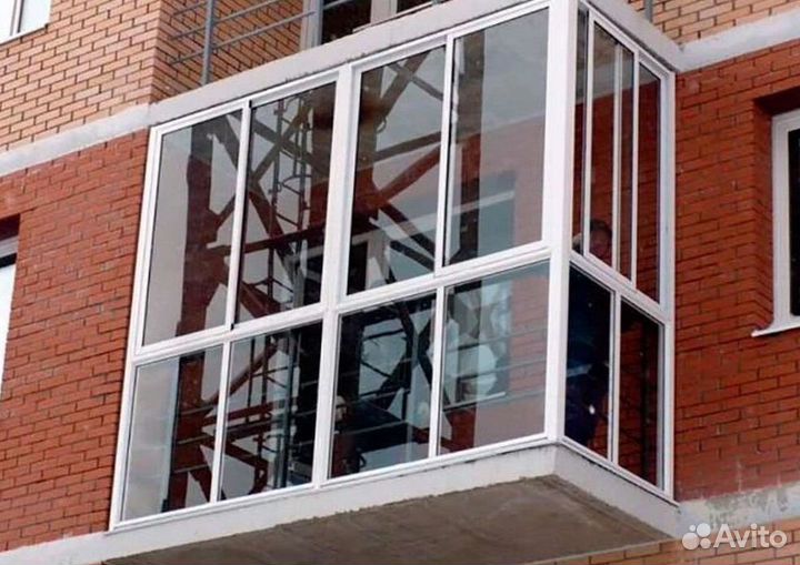 Остекление балконов и лоджий под ключ E3323