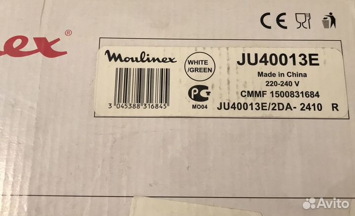 Соковыжималка Moulinex JU400X