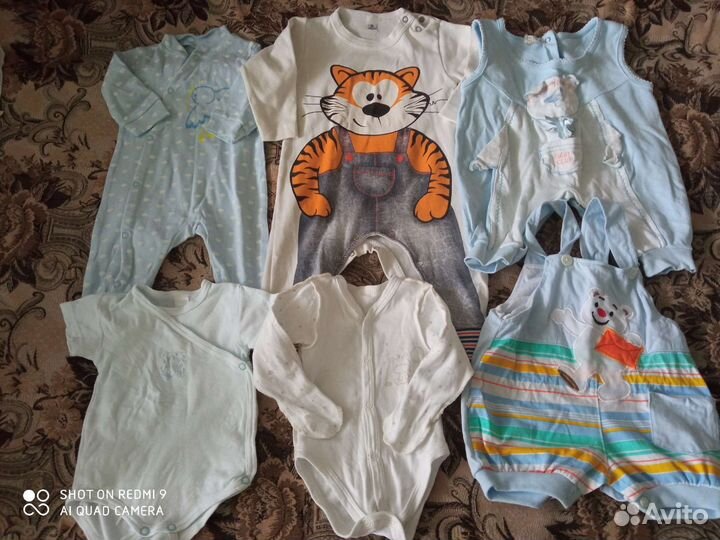 Вещи пакетом на 56,62,68,74 рост