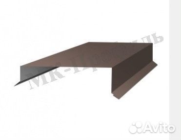 Парапет отлив на забор и кровлю со скатом металл