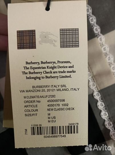 Burberry рубашка женская