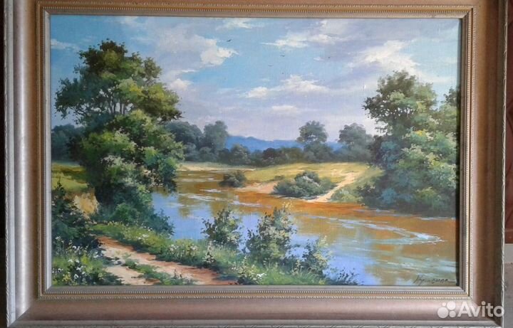 Картина в раме, холст, масло 40х60 см