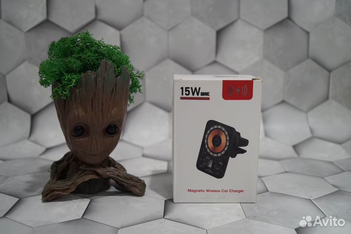 Беспроводная магнитная зарядка 15w в автомобиль
