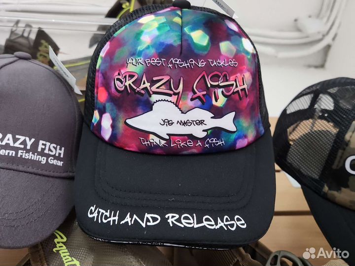 Кепка бейсболка Crezy Fish