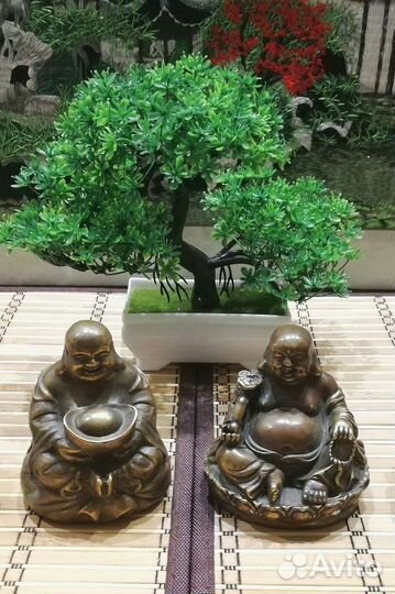 Буддийские божества Хотэй с клеймом