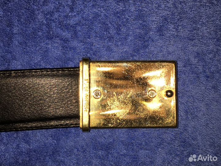 Мужской ремень из кожи ската, пряжка- шпилька