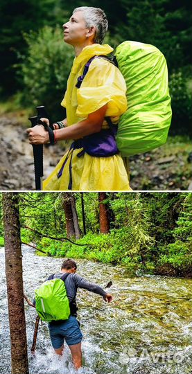 Дождевик на рюкзак светоотражающий