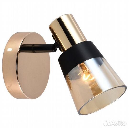 Спот escada Brandy E14 1х40Вт черный золотой