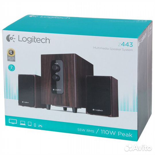 Колонки акустика Logitech Z443 в коробке