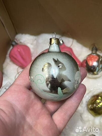Игрушки елочные стекляные СССР (советские)