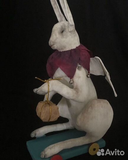 Заяц-Ангел интерьерная коллекционная игрушка