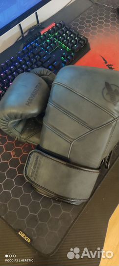 Боксёрские перчатки Hayabusa t3 lx obsidian 16oz