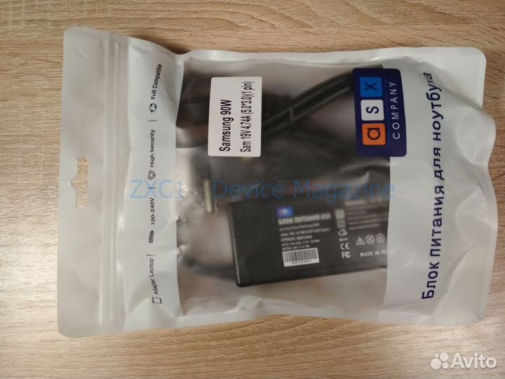 Блок питания samsung 90W 19V 4.74A 5.0*3.0