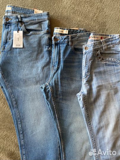 Джинсы и поло новые и б/у 52 размера мужские