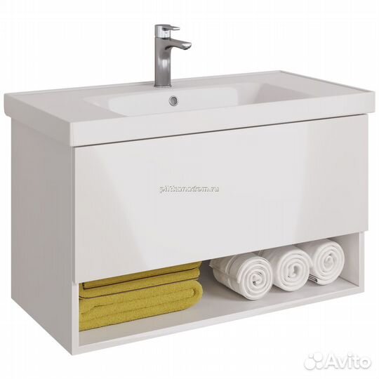 Dreja Perfecto 70 99.0807 Тумба под раковину, белый глянец