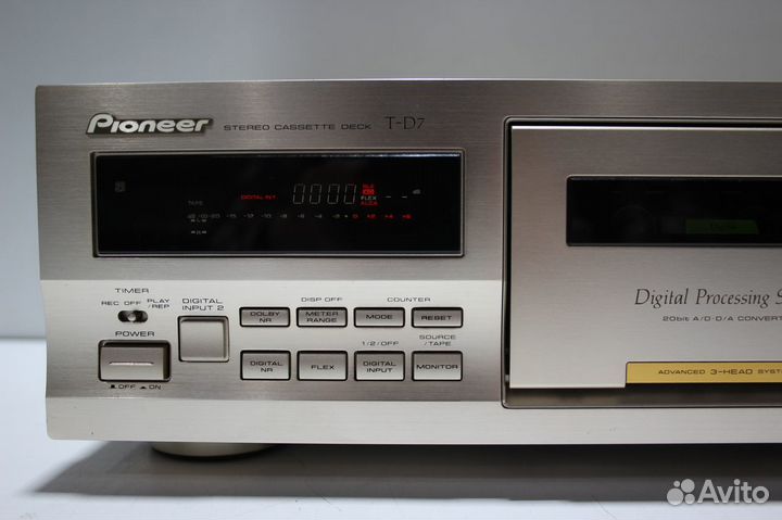 Pioneer T-D7 Трехголовая кассетная дека Japan