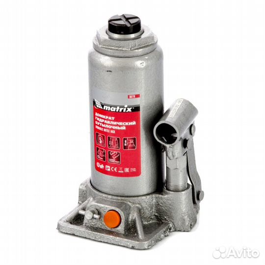 Домкрат гидравлический бутылочный Matrix 50776, 5