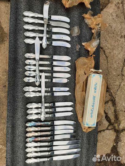 Мельхиор(Серебряная роза)ножи разные