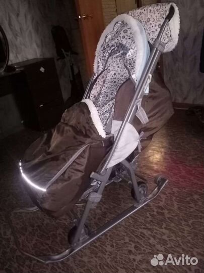 Детские санки коляска