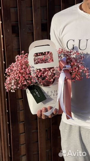 Букет из гипсофилы Доставка цветы