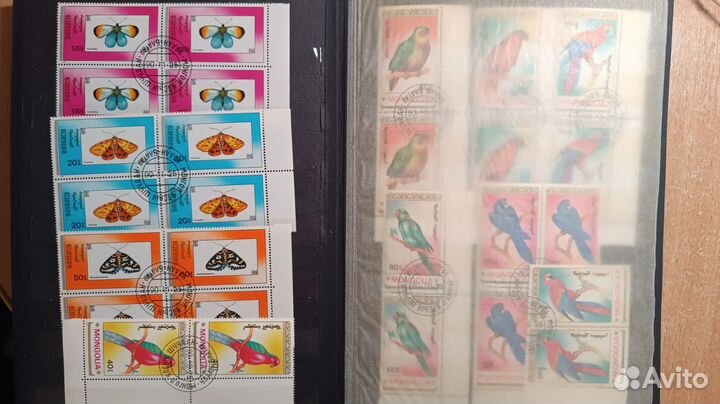 Кляссер с марками Монголии, 20 страниц
