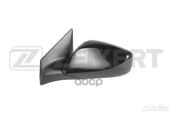 Зеркало в сборе левое / черное / плоское / эл р