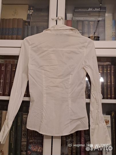 Рубашка белая,Oodji, 42 р.(36р), б/у