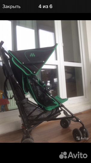 Коляска-трость Maclaren с чехлом