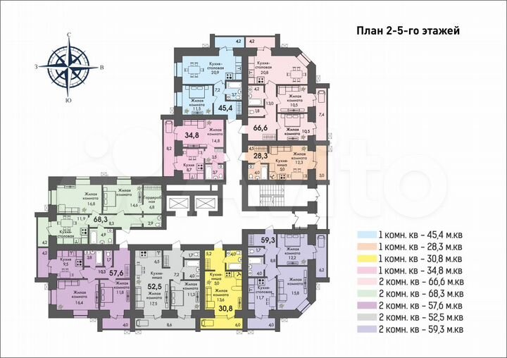 Квартира-студия, 31,7 м², 8/12 эт.