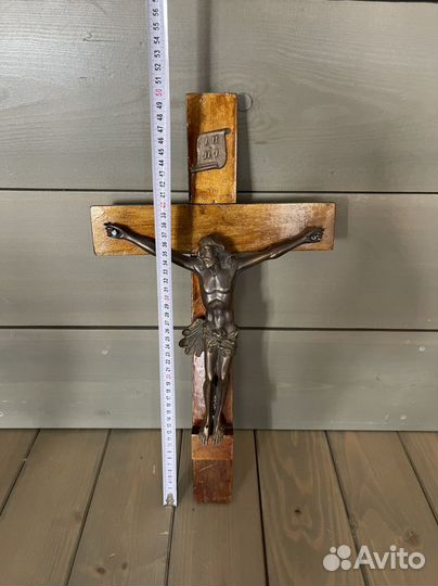 Крест распятие бронзовое