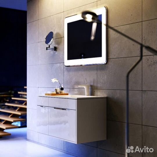 Тумба с раковиной Aqwella mal.01.09/r Белая