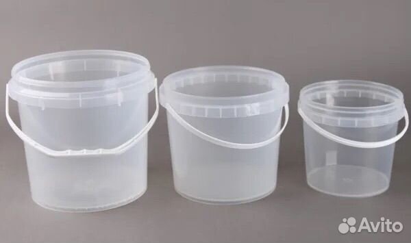 Ведро пластиковое с крышкой
