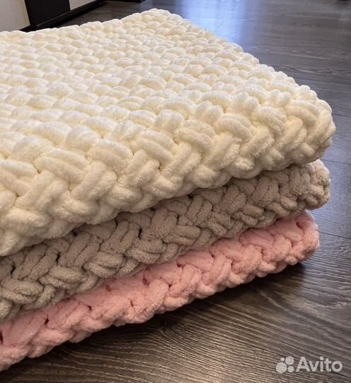 Плед детский плюшевый ручная работа