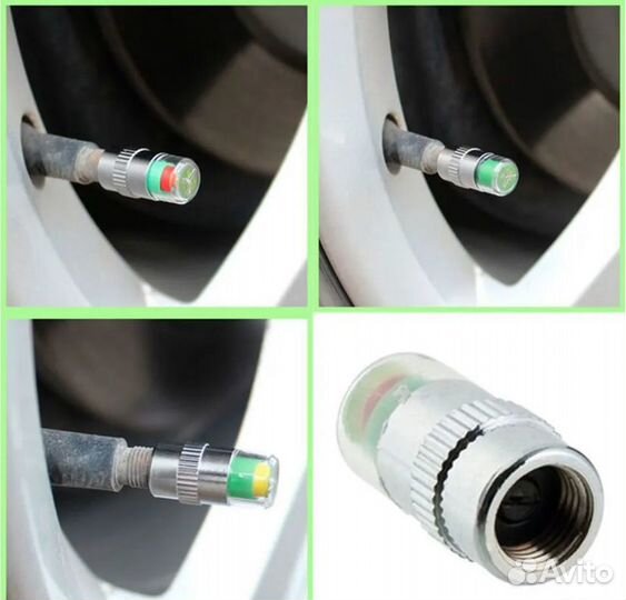 Колпачки с датчиком давления в шинах 4 шт