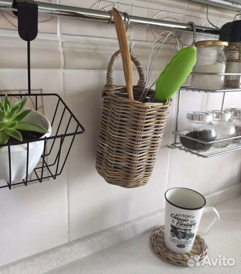 Плетеные подвесные кашпо