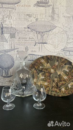 Сервиз подарочный Графин 2 бокала Италия